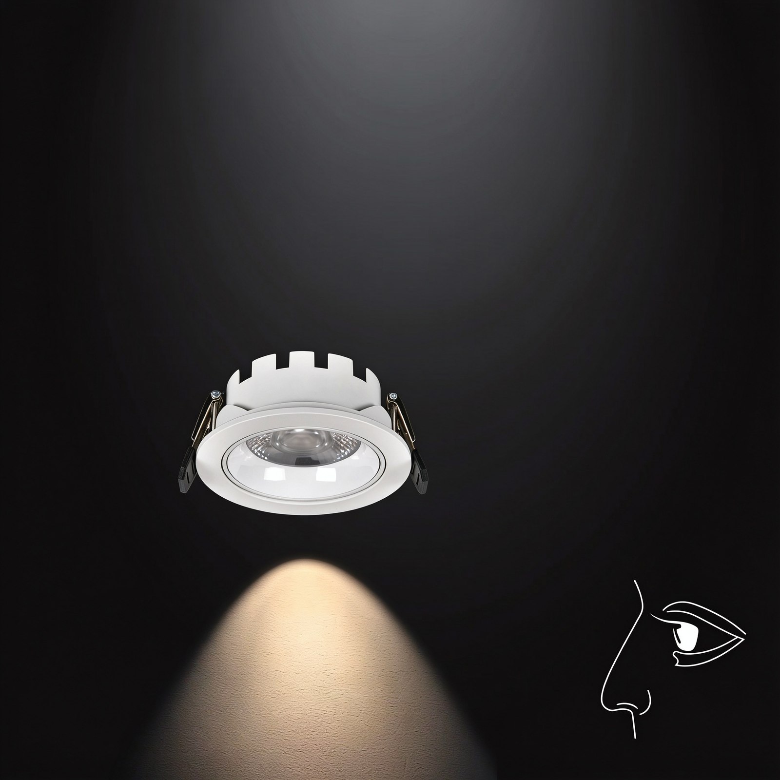 Ultra-slim Spotlight 8W Anti-glare